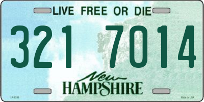 NH license plate 3217014