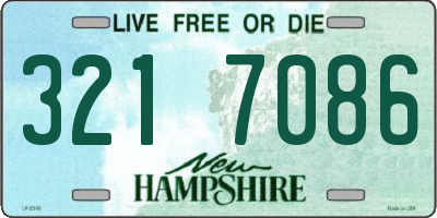 NH license plate 3217086