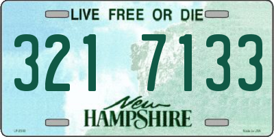 NH license plate 3217133