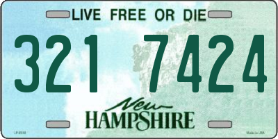 NH license plate 3217424