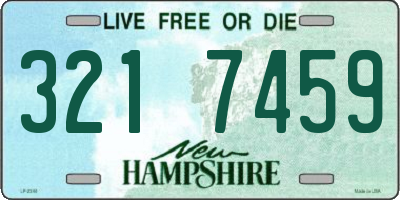 NH license plate 3217459