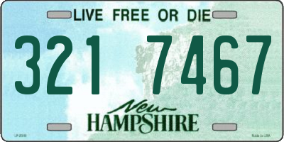 NH license plate 3217467