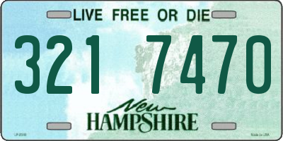 NH license plate 3217470