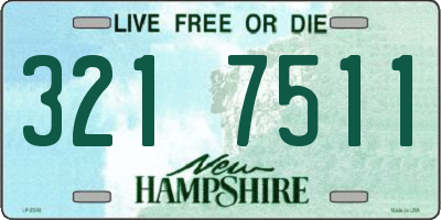 NH license plate 3217511