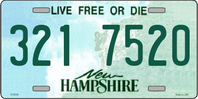 NH license plate 3217520