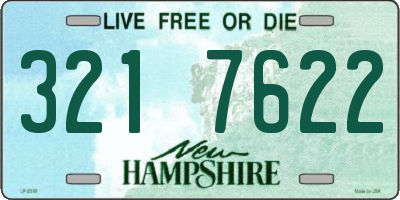 NH license plate 3217622
