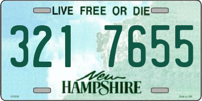 NH license plate 3217655