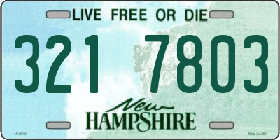 NH license plate 3217803