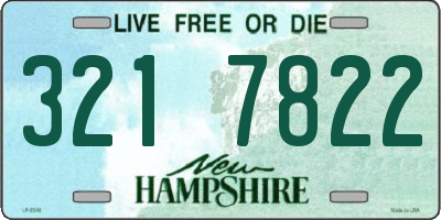 NH license plate 3217822