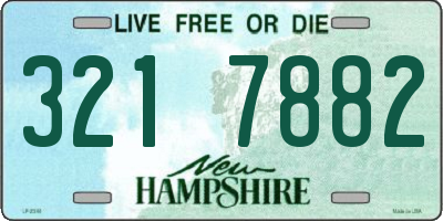 NH license plate 3217882