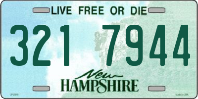 NH license plate 3217944