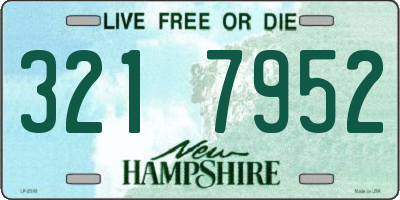 NH license plate 3217952