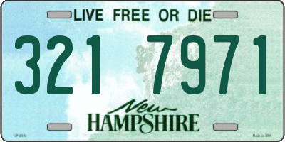 NH license plate 3217971