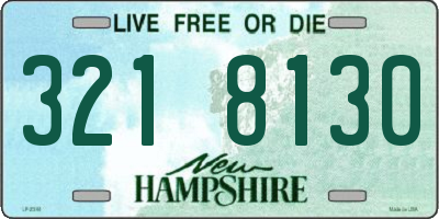 NH license plate 3218130