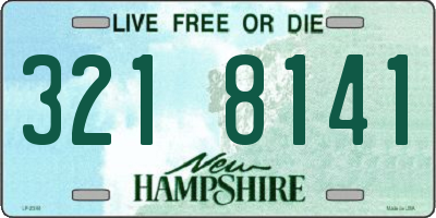NH license plate 3218141