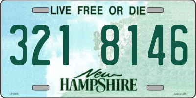 NH license plate 3218146