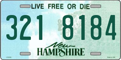 NH license plate 3218184