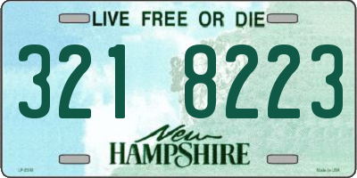 NH license plate 3218223