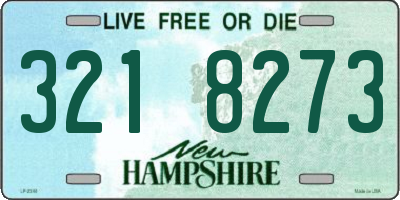 NH license plate 3218273