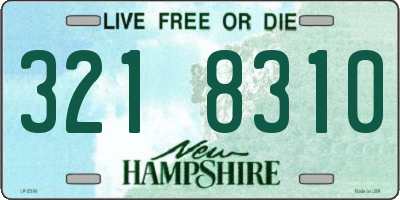 NH license plate 3218310