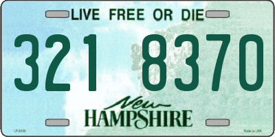 NH license plate 3218370