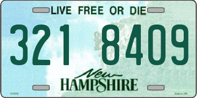 NH license plate 3218409