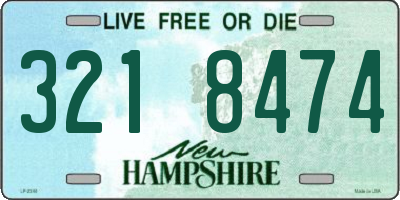 NH license plate 3218474