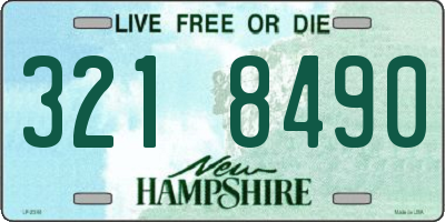 NH license plate 3218490