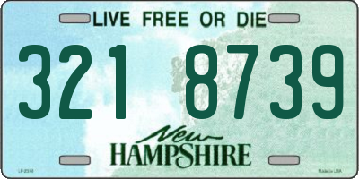 NH license plate 3218739