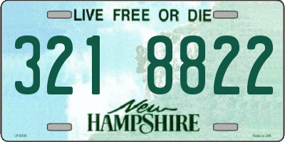 NH license plate 3218822
