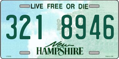 NH license plate 3218946