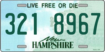 NH license plate 3218967