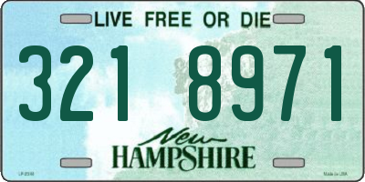 NH license plate 3218971