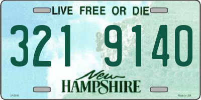NH license plate 3219140