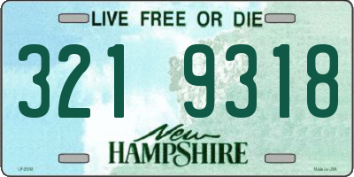 NH license plate 3219318
