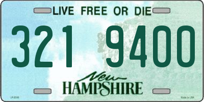 NH license plate 3219400