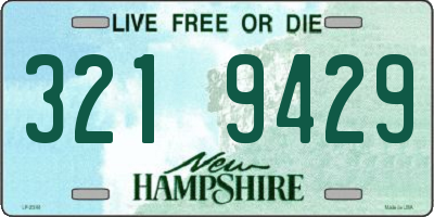 NH license plate 3219429