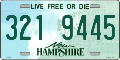 NH license plate 3219445