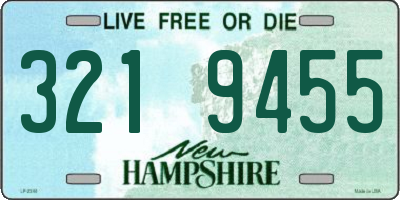 NH license plate 3219455