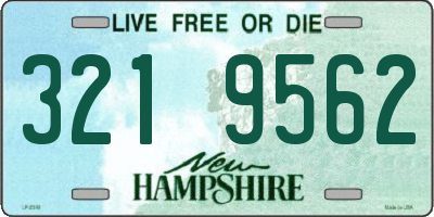 NH license plate 3219562