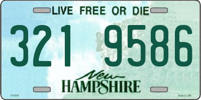 NH license plate 3219586