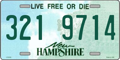 NH license plate 3219714