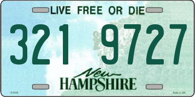 NH license plate 3219727