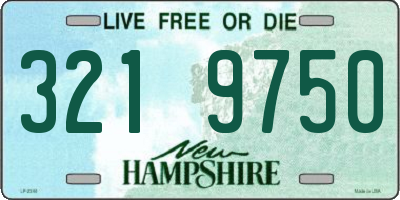 NH license plate 3219750