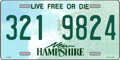 NH license plate 3219824