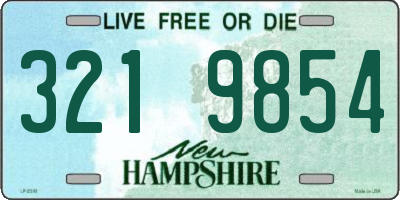 NH license plate 3219854