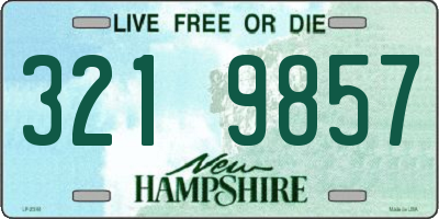 NH license plate 3219857