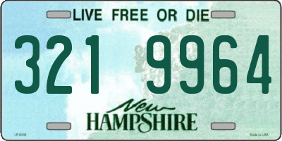 NH license plate 3219964