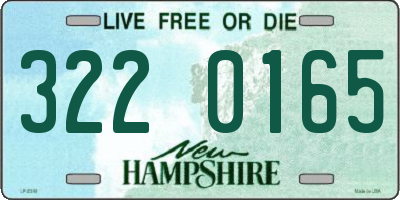 NH license plate 3220165