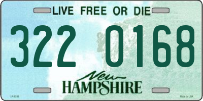NH license plate 3220168